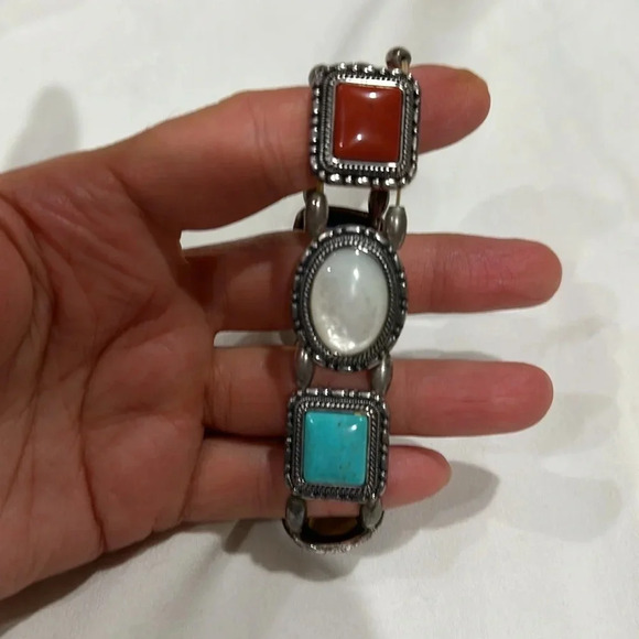 Vintage Ecclissi Sterling Multi-stone watch - Picture 4 of 7